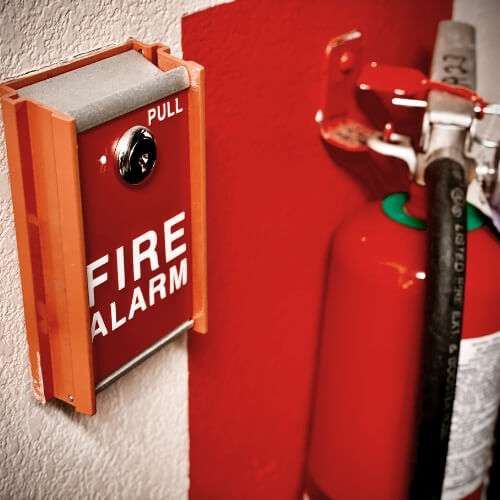 Fire safety evacuation drill for employees in commercial buildings